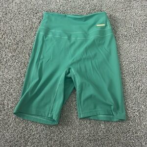 Gymshark green biker shorts